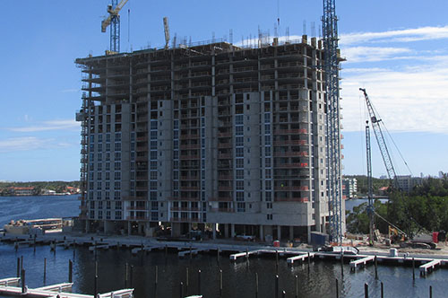 high rise building under construction