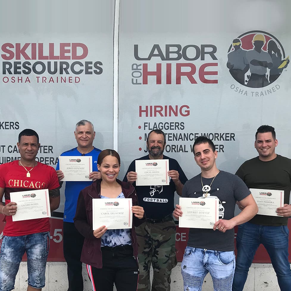 LFH COMPLETED TRAINING #3 Labor For Hire Training Success